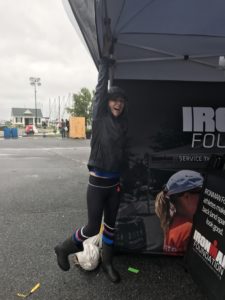 "Holding Down The Fort" at IRONMAN Village in Cambridge, MD. during IMMD race week!